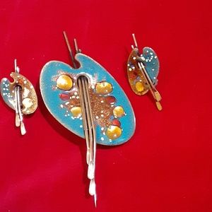 MATISSE  original, Brooch and Earrings is for sale  ●●● PRICE DROP ::